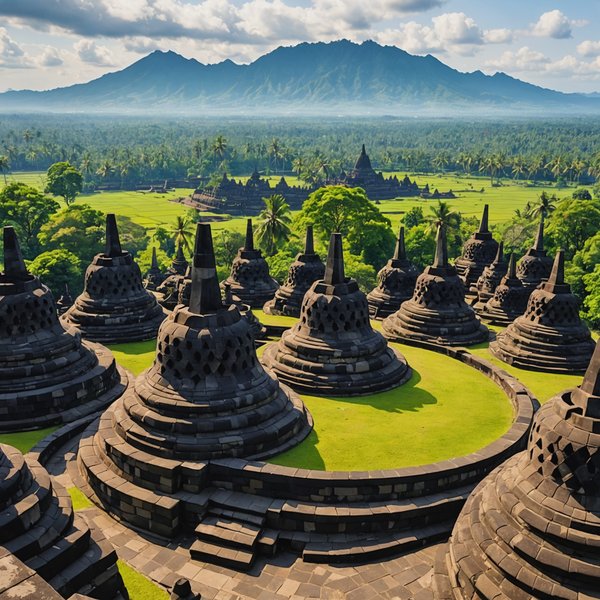 Comment organiser une visite des temples anciens de Borobudur, Indonésie?